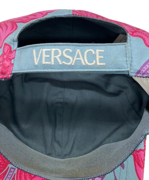 VERSACE（ヴェルサーチェ）VERSACE (ヴェルサーチェ) Pattern Print Baseball Cap　パターンプリントベースボールキャップ　 マルチカラー サイズ:59の古着・服飾アイテム