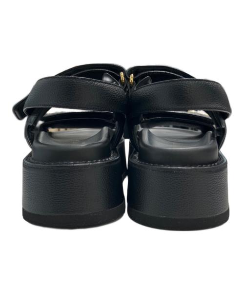 LOUIS VUITTON（ルイ ヴィトン）LOUIS VUITTON (ルイ ヴィトン) LV Sunset Sandal　1ACP6O ブラック サイズ:38の古着・服飾アイテム