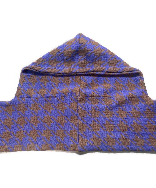 BoTT（ボット）BoTT (ボット) Hood Scarf ブルー×ブラウン サイズ:-の古着・服飾アイテム