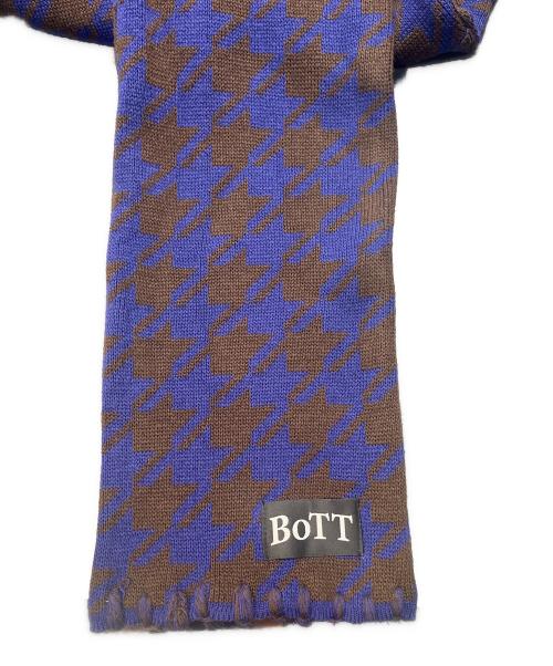 BoTT（ボット）BoTT (ボット) Hood Scarf ブルー×ブラウン サイズ:-の古着・服飾アイテム