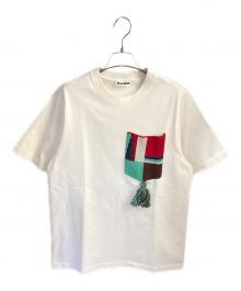 JIL SANDER（ジルサンダー）の古着「20SS タッセルフリンジポケットデザイン半袖Tシャツ」｜ホワイト