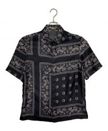 Dior（ディオール）の古着「short sleeve silk shirt」｜ネイビー