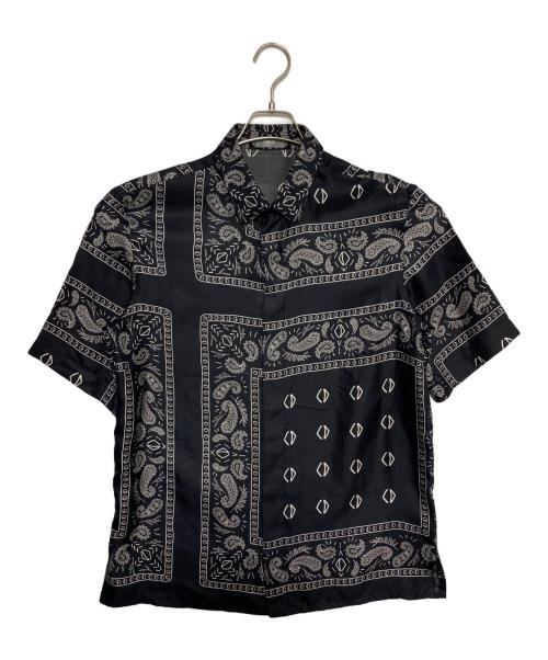 Dior（ディオール）DIOR (ディオール) short sleeve silk shirt ネイビー サイズ:38の古着・服飾アイテム
