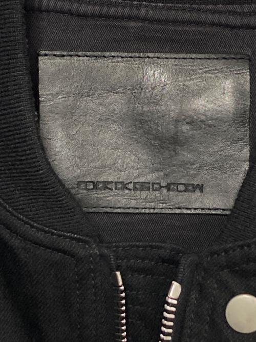 DRKSHDW（ダークシャドウ）DRKSHDW (ダークシャドウ) DENIM FLIGHT BOMBER JACKET ブラック サイズ:XLの古着・服飾アイテム