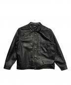 Schottショット）の古着「SHEEP LEATHER 1ST TRACKER JACKET」｜ブラック