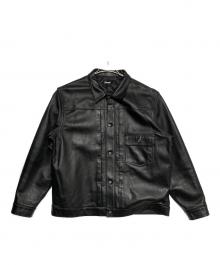 Schott（ショット）の古着「SHEEP LEATHER 1ST TRACKER JACKET」｜ブラック