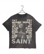 SAINT MICHAELセントマイケル）の古着「PTP SS TEE / STAY REAL」｜グレー