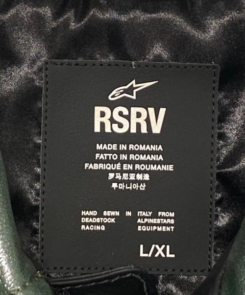 ALPINESTARS RSRV（アルパインスターズ リザーブ）ALPINESTARS RSRV (アルパインスターズ リザーブ) ALLOY LEATHER JACKET グリーン×ブラック サイズ:L/XLの古着・服飾アイテム