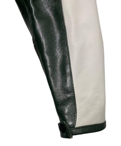 ALPINESTARS RSRV（アルパインスターズ リザーブ）ALPINESTARS RSRV (アルパインスターズ リザーブ) ALLOY LEATHER JACKET グリーン×ブラック サイズ:L/XLの古着・服飾アイテム