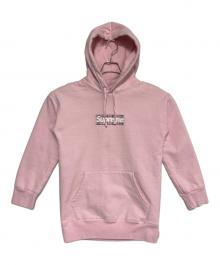 SUPREME×BURBERRY（シュプリーム×バーバリー）の古着「Box Logo Hooded Sweat Shirt」｜ピンク