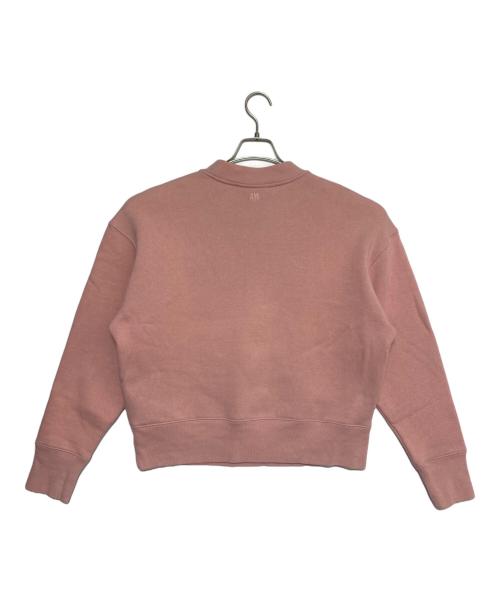 AMI Alexandre Mattiussi（アミアレクサンドルマテュッシ）AMI Alexandre Mattiussi (アミアレクサンドルマテュッシ) ハートロゴ刺繍スウェット ピンク サイズ:XSの古着・服飾アイテム