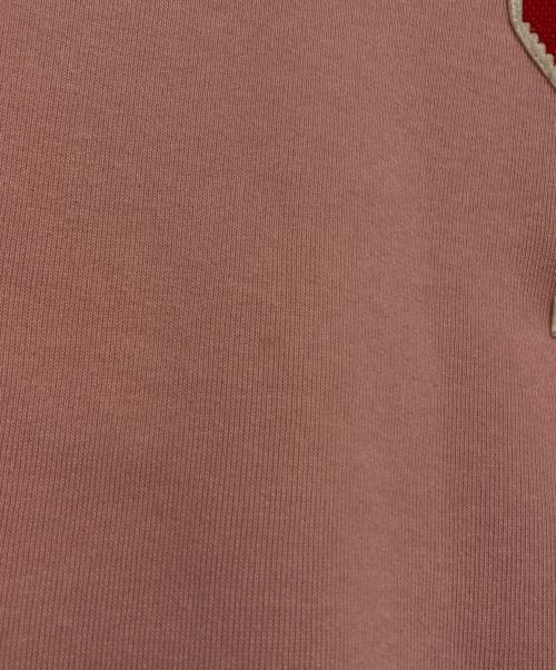 AMI Alexandre Mattiussi（アミアレクサンドルマテュッシ）AMI Alexandre Mattiussi (アミアレクサンドルマテュッシ) ハートロゴ刺繍スウェット ピンク サイズ:XSの古着・服飾アイテム