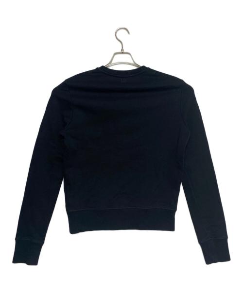 AMI Alexandre Mattiussi（アミアレクサンドルマテュッシ）AMI Alexandre Mattiussi (アミアレクサンドルマテュッシ) フロントロゴスウェット ブラック サイズ:XSの古着・服飾アイテム