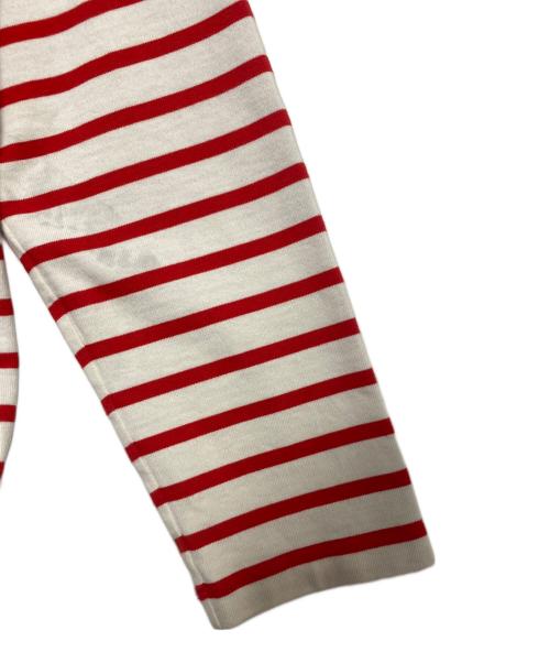 AMI Alexandre Mattiussi（アミアレクサンドルマテュッシ）AMI Alexandre Mattiussi (アミアレクサンドルマテュッシ) ボーダーカットソー ホワイト×レッド サイズ:Mの古着・服飾アイテム