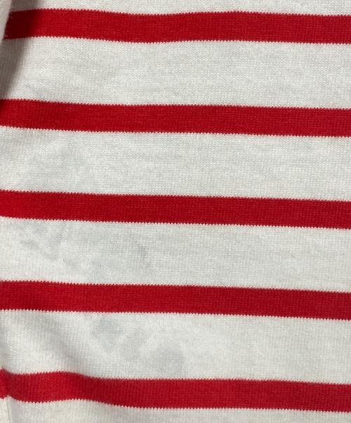 AMI Alexandre Mattiussi（アミアレクサンドルマテュッシ）AMI Alexandre Mattiussi (アミアレクサンドルマテュッシ) ボーダーカットソー ホワイト×レッド サイズ:Mの古着・服飾アイテム