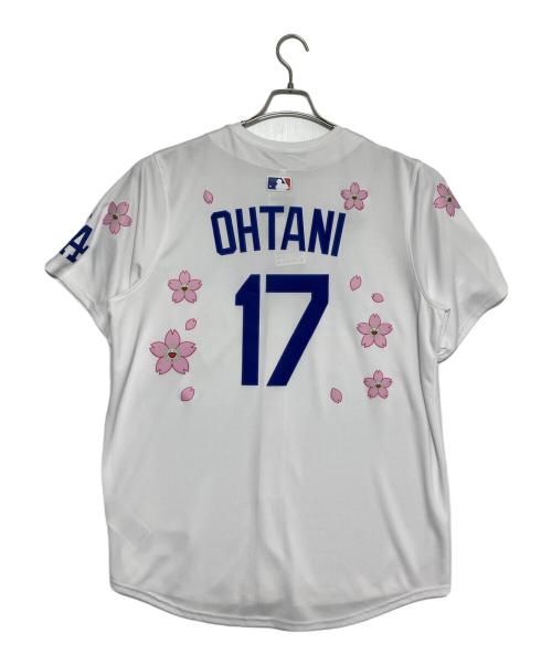 NIKE（ナイキ）NIKE (ナイキ) 村上隆 (ムラカミタカシ) Major League Baseball game shirt ホワイト サイズ:XLの古着・服飾アイテム