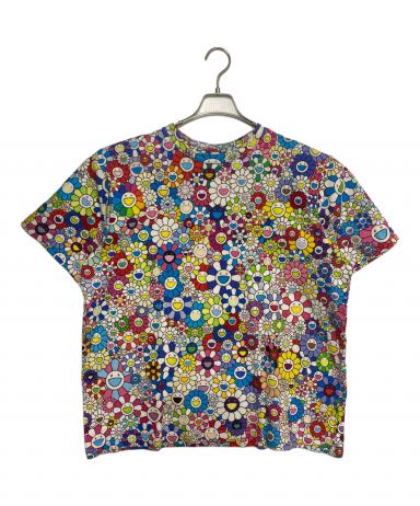 未使用 Kaikaikiki カイカイキキ MURAKAMI vs MURAKAMI プリント Tシャツ カットソー 半袖 村上隆 フラワータグ S 茶 メンズ レディース 古着 中古 USED 1_b6b0d8ff-b860-44b4-85d0-