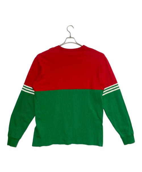 GUCCI（グッチ）GUCCI (グッチ) adidas (アディダス) カットソー レッド×グリーン サイズ:XLの古着・服飾アイテム