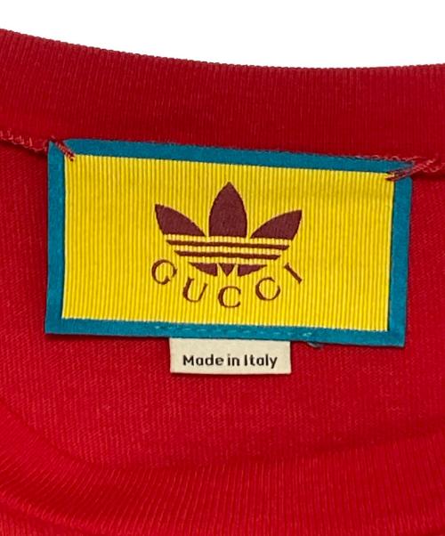 GUCCI（グッチ）GUCCI (グッチ) adidas (アディダス) カットソー レッド×グリーン サイズ:XLの古着・服飾アイテム