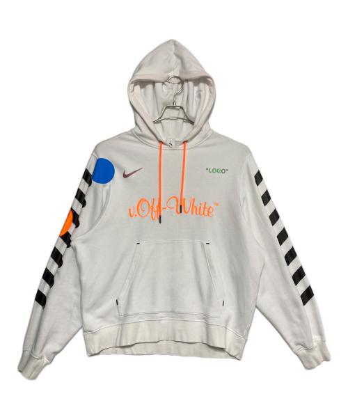 NIKE（ナイキ）NIKE (ナイキ) OFFWHITE (オフホワイト) プルオーバーパーカー ホワイト サイズ:XLの古着・服飾アイテム