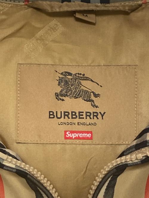SUPREME（シュプリーム）Supreme (シュプリーム) BURBERRY (バーバリー) Down Puffer jacket ベージュ サイズ:Mの古着・服飾アイテム