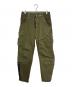 DOLCE & GABBANA（ドルチェ＆ガッバーナ）の古着「アーカイブ異素材切替カーゴパンツ」｜グリーン