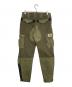 DOLCE & GABBANA (ドルチェ＆ガッバーナ) アーカイブ異素材切替カーゴパンツ グリーン サイズ:44：35000円