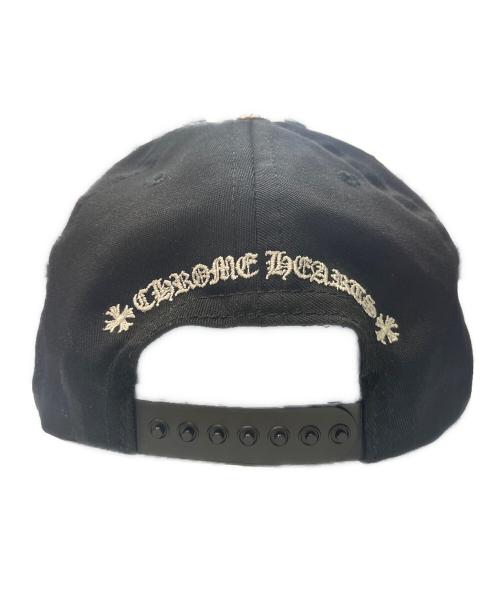 CHROME HEARTS（クロムハーツ）CHROME HEARTS (クロムハーツ) CHロゴ刺繍ベースボールキャップ ブラック×ホワイト サイズ:OS (53-60)の古着・服飾アイテム
