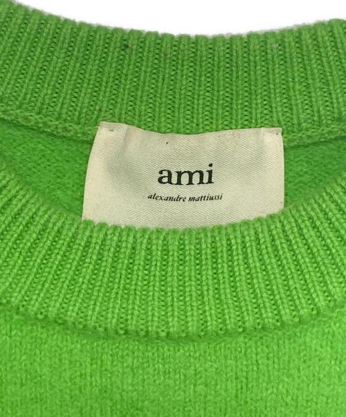AMI Alexandre Mattiussi（アミアレクサンドルマテュッシ）AMI Alexandre Mattiussi (アミアレクサンドルマテュッシ) ニット 黄緑 サイズ:Lの古着・服飾アイテム