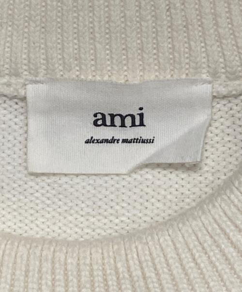 AMI Alexandre Mattiussi（アミアレクサンドルマテュッシ）AMI Alexandre Mattiussi (アミアレクサンドルマテュッシ) ニット ホワイト サイズ:XSの古着・服飾アイテム