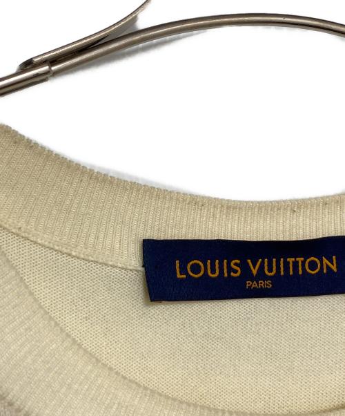 LOUIS VUITTON（ルイ ヴィトン）LOUIS VUITTON (ルイ ヴィトン) NIGO (二ゴー) インタルシアジャカードダックニットTシャツ アイボリー サイズ:XLの古着・服飾アイテム