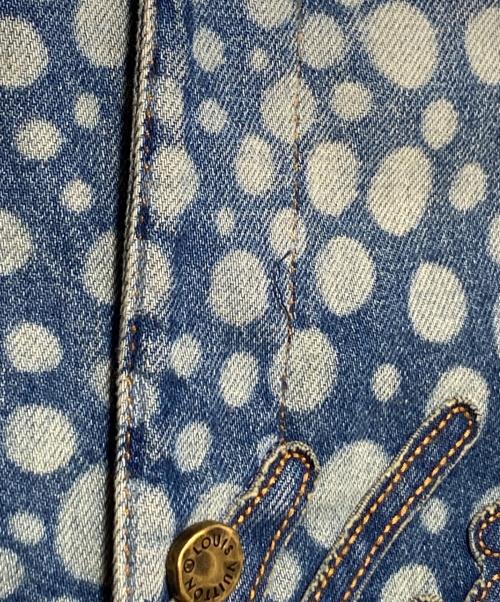 LOUIS VUITTON（ルイ ヴィトン）LOUIS VUITTON (ルイ ヴィトン) yayoi kusama (ヤヨイクサマ) Infinity Dots Denim Shirt ブルー サイズ:XXLの古着・服飾アイテム