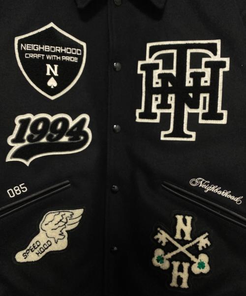 NEIGHBORHOOD（ネイバーフッド）NEIGHBORHOOD (ネイバーフッド) Stadium Jacket ブラック サイズ:Lの古着・服飾アイテム