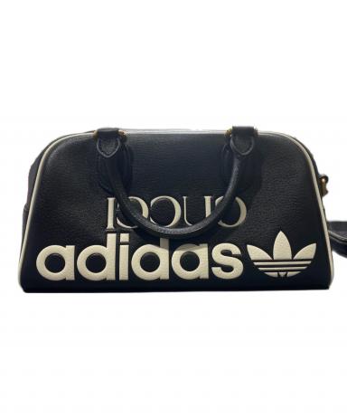 【GUCCI/グッチ】 702397 GUCCI×adidas ミニダッフルバッグ ハンドバッグ レザー ブラック ユニセックス【中古】【真子質店】【BL】【TMaMiK】 中古・古着通販】GUCCI (グッチ) adidas (アディダス) 2WAY ミニ