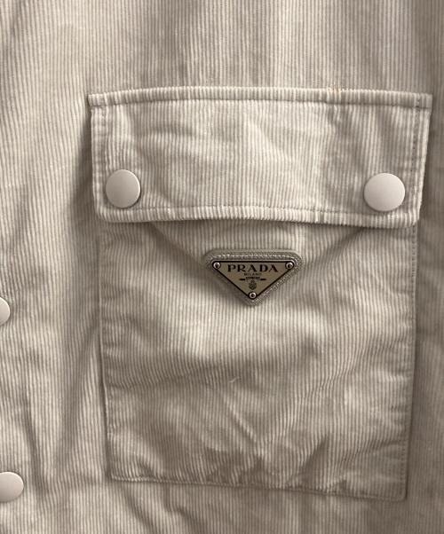 PRADA（プラダ）PRADA (プラダ) LONG-SLEEVED SHIRTS アイボリー サイズ:ＸＳの古着・服飾アイテム