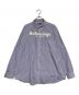 BALENCIAGA（バレンシアガ）の古着「フロントロゴ ストライプ シャツ」｜ブルー×ホワイト