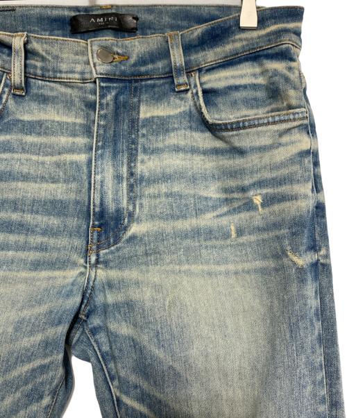 AMIRI（アミリ）AMIRI (アミリ) ダメージ加工デニムパンツ ブルー サイズ:32の古着・服飾アイテム