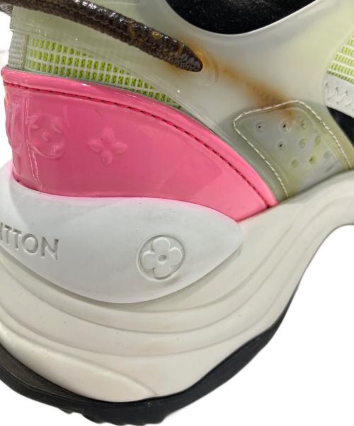 LOUIS VUITTON（ルイ ヴィトン）LOUIS VUITTON (ルイ ヴィトン) ラン55ライン スニーカー イエロー×ホワイト サイズ:36の古着・服飾アイテム