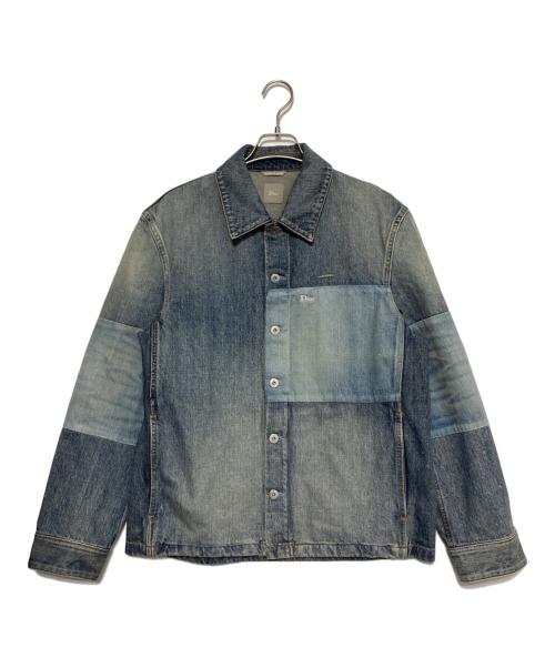 Dior（ディオール）DIOR (ディオール) 26SS Patchwork Effect Overshirt インディゴ サイズ:39の古着・服飾アイテム