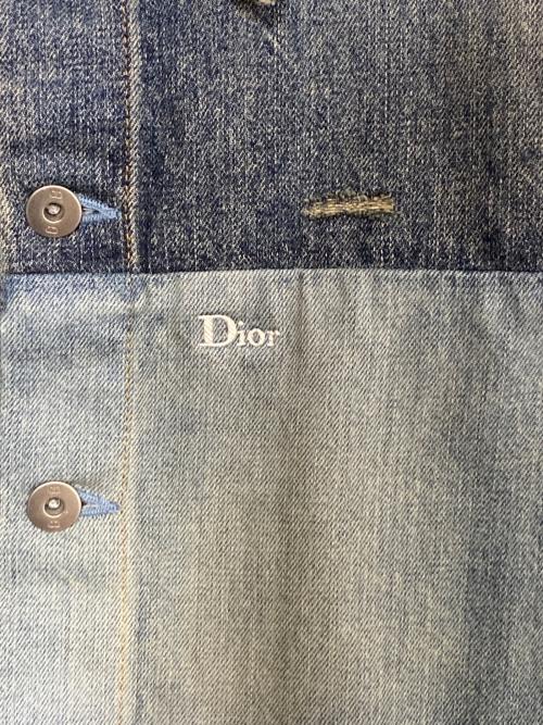 Dior（ディオール）DIOR (ディオール) 26SS Patchwork Effect Overshirt インディゴ サイズ:39の古着・服飾アイテム