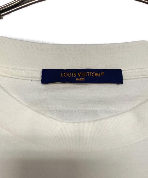 LOUIS VUITTON（ルイ ヴィトン）LOUIS VUITTON (ルイ ヴィトン) EMBOSSED LV LOGO クルーネック カットソー ホワイト サイズ:XLの古着・服飾アイテム