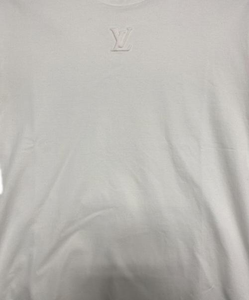 LOUIS VUITTON（ルイ ヴィトン）LOUIS VUITTON (ルイ ヴィトン) EMBOSSED LV LOGO クルーネック カットソー ホワイト サイズ:XLの古着・服飾アイテム