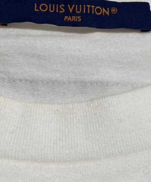 LOUIS VUITTON（ルイ ヴィトン）LOUIS VUITTON (ルイ ヴィトン) EMBOSSED LV LOGO クルーネック カットソー ホワイト サイズ:XLの古着・服飾アイテム