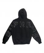 SUPREMEシュプリーム）の古着「25SS Frayed Hooded Sweatshirt」｜ブラック
