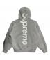 SUPREME（シュプリーム）の古着「Satin Applique Hooded Sweatshirt」｜グレー