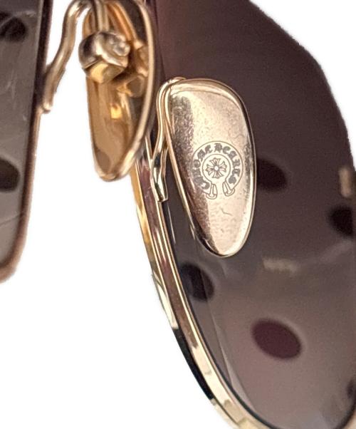 CHROME HEARTS（クロムハーツ）CHROME HEARTS (クロムハーツ) WENCE ブラウン×ゴールド サイズ:55□21-144の古着・服飾アイテム