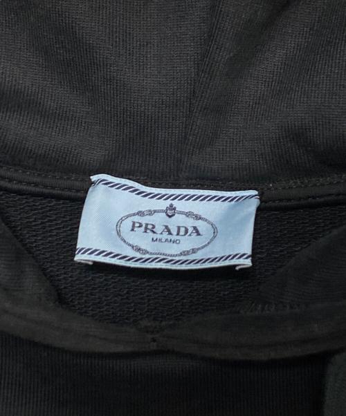 PRADA（プラダ）PRADA (プラダ) トライアングルロゴパーカー ブラック サイズ:Lの古着・服飾アイテム