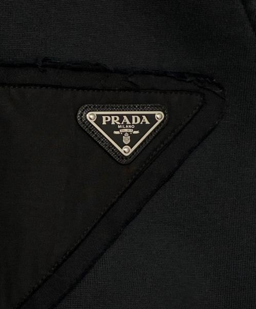 PRADA（プラダ）PRADA (プラダ) トライアングルロゴパーカー ブラック サイズ:Lの古着・服飾アイテム
