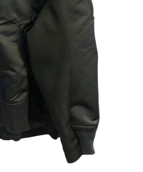 sacai（サカイ）sacai (サカイ) Nylon Mix Twil BlousonMA-1ジャケット ブラック サイズ:4の古着・服飾アイテム