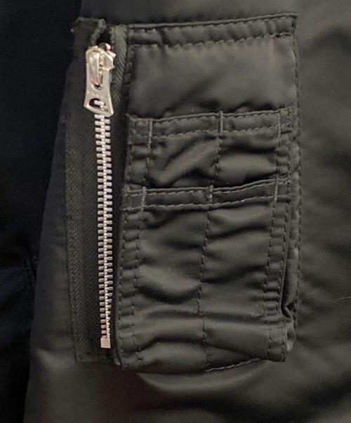 sacai（サカイ）sacai (サカイ) Nylon Mix Twil BlousonMA-1ジャケット ブラック サイズ:4の古着・服飾アイテム